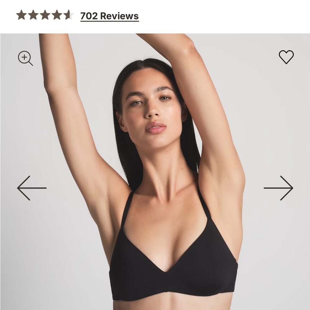 Wireless push up plunge bra